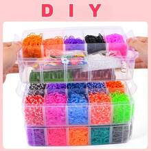 全新彩色松紧带编织礼品套装，各种彩色橡皮筋及零件，适合制作手链、手机带、包带、吊坠，是各种场合和生日的最佳礼物 - 彩色 - 查看 14