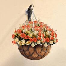 1/3PCS Artificial Roses Flowers Silk EUCALYPTUS Bouquet Valentine's Day Gifts Wedding Decoration DIY Wreath Material, Bride Holding Wrist Flower Decoration Accessories, Wedding Car Decoration, Lintel Arch Decoration, Home, Dining Room, Bedroom, Vase Decoration, Birthday Party Decoration Materials New Year Gifts