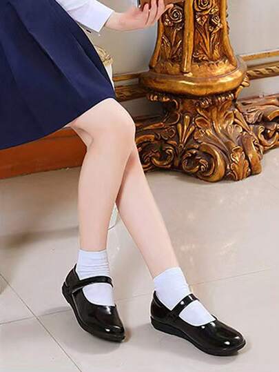 彩色表演鞋，公主鞋，适合3-17岁女孩的校鞋，软底平底鞋