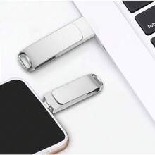 1/ 2pcs 512GB Type-C Flash Drive 2-In-1 USB & USB-C High-Speed Memory Stick, Zinc Alloy 360° Rotation Portable Thumb Drive For Android Phones, , PC, Tablets, Portable Storage | Modern Thumb Drive | Highspeed Performance - 1 CÁI - Xem 6