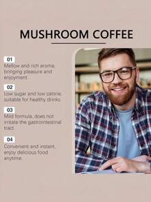 Googeer Instant Mushroom Coffee Boasts A Rich Coffee Aroma, Enhancing The Mellow Taste Of The Beverage. - - - 查看 5