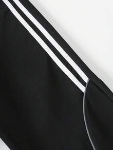 宽松高腰阔腿裤，适合青春期女孩，配有侧丝带和反光绳，适合春夏秋季日常穿着、外出和户外活动（腰部有蝴蝶结绳，无弹性）