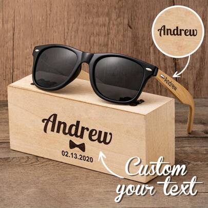 [Custom] Personalized DIY Fashion Glasses, Men's Gift Fashion Glasses, Women's Custom Glasses, Holiday Gift, Personalized Couple Gift, Single Party Gift, Father's Day Gift, Groomsman & Bridesmaid Wedding Favor Souvenirs, Daily Accessories