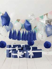 50 hojas de papel de seda azul de 20"X14" a granel, papel de seda para bolsas de regalo del Día de San Valentín, papel de regalo opaco de unicolor impermeable, papel de seda de color rosa para envolver regalos, decoraciones para fiestas de cumpleaños, despedidas de soltera, bodas y manualidades para días festivos - Azul oscuro - Ver 5