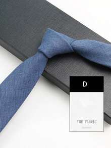 1 件男士时尚条纹格子图案领带，适合商务、通勤和正式活动 - A - 查看 11