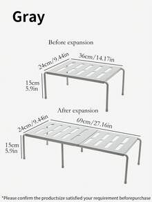 1pc Solid Color Detachable Expandable Multi-Tier Shoe Rack, Space-Saving Plastic Shoe & Slipper Storage Organizer, Suitable For Entryway, Under Bed, Bathroom, Closet - Grey - View 2