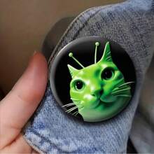 1 pieza Broche de alfileres de seguridad con diseño gráfico de 4,4 cm/1,73 pulg., Broche adecuado para colocar en ropa, bolsos, mochilas, regalo para familiares y amigos