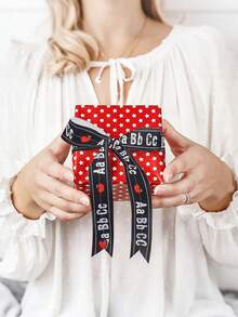 4 rollos de 20 yardas cada uno de cinta con borde metálico de 2.5 pulgadas con diseños de regla, lápiz, manzana, autobús y letras del abecedario, para envolver regalos, manualidades y decoraciones del primer día de clases - Multicolor - Ver 4