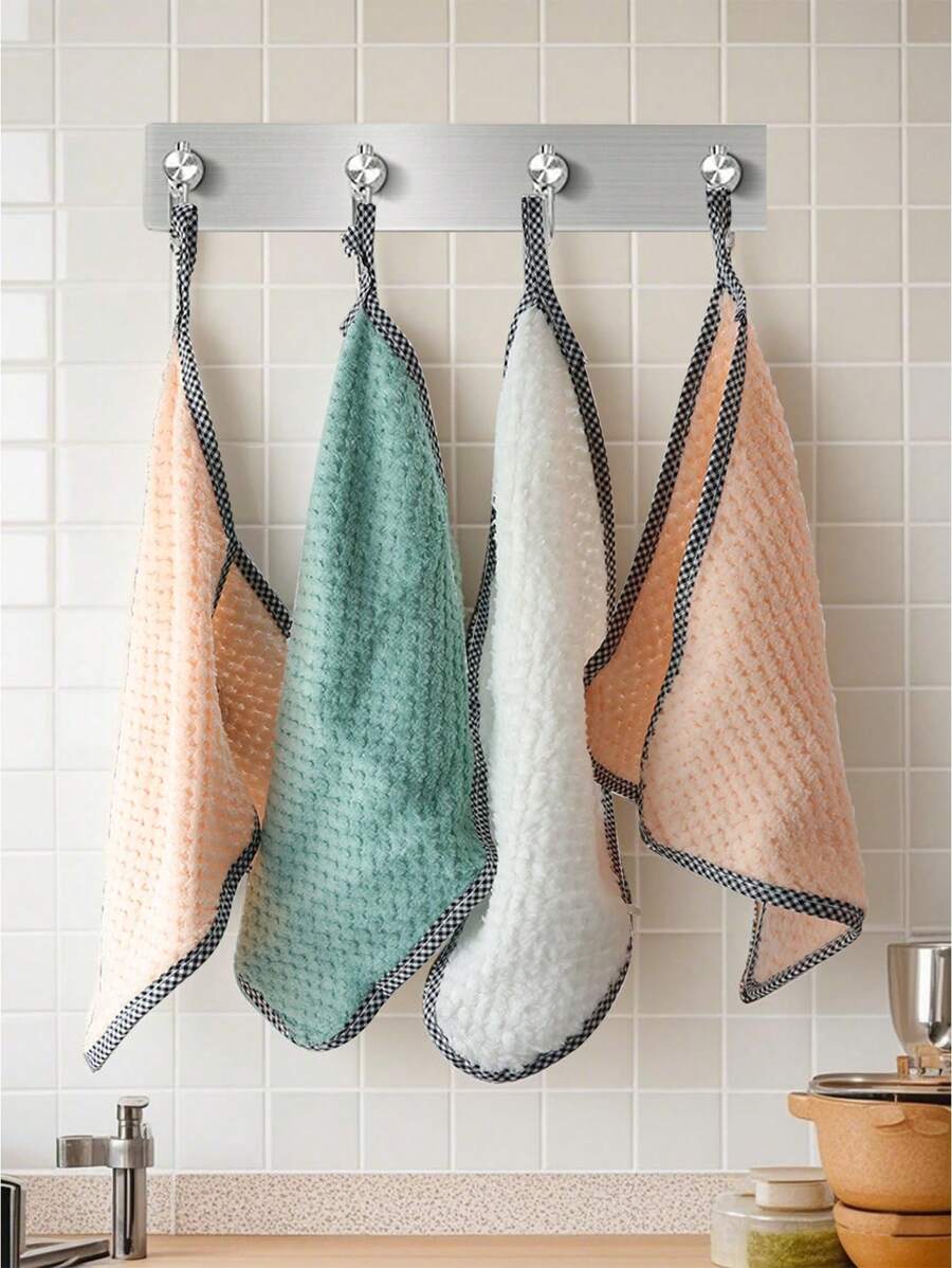 5/10/20 Stücke aufhängbares Korallenfleece Geschirrtuch, saugfähiges Küchen-Haushalt Geschirrtuch, Scheuerlappen, Handtuch, Reinigungstuch für Kleinunternehmer/Einzelhändler, Küche, Bad, Zuhause, Haushaltszubehör