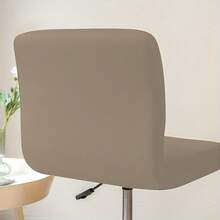 1/4/6 pièces Housse de chaise extensible et imperméable pour chaise de bar à dossier bas/court, Housse de tabouret de bar avec dossier imprimé pour salle à manger, Coussin de siège de chaise pivotante de comptoir de hauteur moyenne/basse, Housse de tabouret de bar, Housse amovible et lavable pour chaise pivotante de salle à manger à dossier court