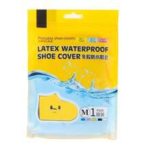 1 Pair Of Waterproof Latex Shoe Covers, Waterproof On Rainy Days, Thickened And Wear-Resistant, Waterproof Shoe Covers, Portable Foot Covers Suitable For Outdoor Hiking, Cycling, Tourism, Camping, Rainproof And Waterproof