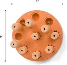 Outward Hound By Nina Ottosson Dog Casino Treat Puzzle Enrichment Toy, Level 3 Advanced, Turquoise - Dog Smart Composite (Orange) - 查看 7