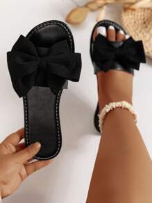 2025 Summer Wide Fit Casual Woven Toe-Strap Flat Sandals For Women, Soft Sole Comfortable Non-Slip Suitable For Daily Vacation