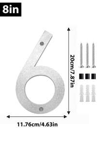 Números de dirección modernos en 3D, negros e impermeables - Placas de puerta exteriores de fácil instalación para el hogar, el garaje y el buzón, de 8" | Plástico resistente, resistente a la intemperie, fácil instalación, decoración moderna del hogar, señalización resistente a la intemperie | Placas de dirección modernas | Números resistentes a la intemperie, decoración de pared exterior