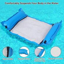 Balsa inflable de 72 pulgadas para piscina o lago con cabezal y almohada - 1 - Ver 7