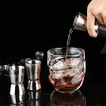Set de 3 vasos jigger de doble cabeza de acero inoxidable, herramienta de bar profesional para coctelería, fiestas, bodas y cocina