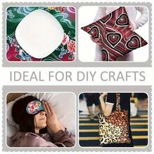 5件装粉色花卉蝴蝶结图案布料包 - 涤纶工艺布料，适用于DIY项目、娃娃衣服、拼布 - 多种图案预裁正方形，尺寸为7.87x7.87英寸/15.7x19.7英寸