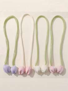 2 pezzi di nappine per tende eleganti a tulipano, nuovi fermatende in stile per il soggiorno, tende trasparenti, fermatende tessuti, decorazione per tende da camera da letto