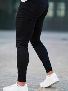 Men's Pocket Distressed Skinny Casual Fashionable Jeans