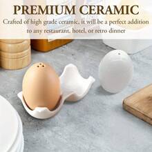 Egg-Shaped Spice Jars Set, Salt And Pepper Shakers, Kitchen Seasoning Containers, Essential Kitchen Tools, Suitable For Kitchen, Restaurant, Hotel, Home Decor & Gifts - Multicolor - View 5
