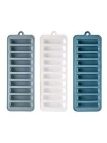1pc Silicone Long Ice Cube Tray, 10 Grid Ice Mold, Ice Tray For Kitchen - Multicolor - View 6