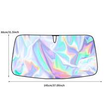 Automobile Windshield Sunshade-Foldable Automobile Umbrella Sunshade, Anti-Ultraviolet Car Front Window (Heat Protection) Windshield Cover Card