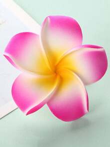 2 件女式白色黄色花朵装饰鳄鱼发夹波西米亚风夏季发夹发夹发夹发夹发夹发夹，学校用品，大学