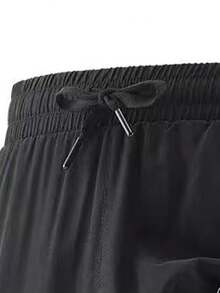 女士运动短裤，速干训练短裤，带内置内衬，适合羽毛球、骑行、锻炼、跑步、健身等户外运动，黑色夏季款 - 黑色 - 查看 6