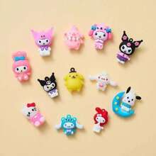 Sanrio 40 Piece Set Of Sanrio Black Rice And Hello Kitty Handmade Christmas Set - Fun Punching Activity Set, Suitable For Party Gifts And Home Decoration Sanrio Toys, Punching Fun Gift Pendants, Blind Box Stalls (Random Internal Style And Color, Random Outer Packaging