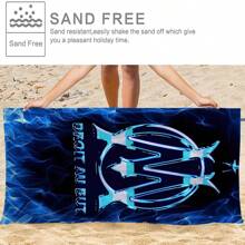 Einzigartige Wellen-Design Marseille Strandhandtuch - ultra-saugfähig & schnelltrocknend Badehandtuch, dickes & weiches Polyester-Mischgewebe, ideal für Pool, Reisen, Picknick & Camping, Badetuch | modisches Strandaccessoire | weiches Polyester-Mischgewebe, Strandhandtuch Strandutensilien
