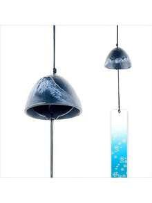 日本传统户外幸运小风铃，岩铸铁保佑寺庙风铃纪念和同情叶风铃室内花园铃铛、露台、阳台（叶子）、家居装饰、房间装饰、墙壁装饰