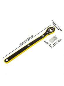 2 Pieces Set Of High Carbon Steel Jack Nut Wrench, With Extended Rocker And Ratchet Wheel, Which Can Easily Change Tires. The 360 Rotation Knob Design Is Suitable For Garage Tire Wrenches Of Motorcycles, SUVs And Other Vehicles.