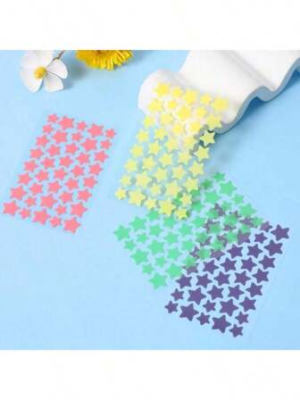Facial Acne Patch Cute Star 240 Sticky Spot Stickers Water Gel Pad Covering Pores Cleaning Strip Peeling Invisible Spot Absorption Zit Patch Suitable For Men And Women