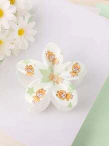 1pc/6pcs Cartoon Doodle Plumeria Hair Clips, Suitable For Women's Daily Life, Leisure, Party, Commuting, Vacation - Hair Accessories, Best Gift For Girlfriend, Mom On Holidays, Birthday, Anniversary Or Graduation