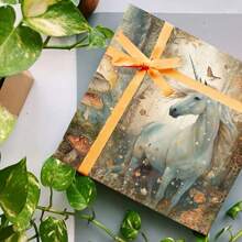 8 Stücke Einhorn Wald Wunderland Hirsch Ästhetik Sammelalbum Papier A5 Muster Einseitig bedrucktes Sammelalbum Decoupage Papier Block für DIY Basteln Journaling Sammelalbum Zubehör Geschenkverpackung Album Kunst Dekorative Bastelpapiere