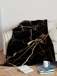 Luxury Marble Texture Flannel Blanket, Essential Choice For Modern Home Decor, Adds Elegance And Warmth To Your Space, Bringing Artistic And Comfortable Living Experience
