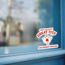 1PC Funny Quote Sticker, Retro Style Jump Rope Girl Vinyl Decal, Bold Opinion Empowerment Sticker For Laptop, Water Bottle, Or Journal, Aesthetic Sarcastic Humor Sticker, Strong Women Expression Sticker, Vintage Red Graphic Self-Identity Sticker - Multicolor - View 10