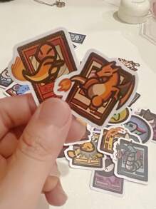 pokemon 48pcs Cartoon Pokemon Sticker, Suitable For Phone Cases, Luggage, Notebooks | Super Adorable & Versatile Stickers | Cute & Personalized Waterproof Stickers | Cartoon Peripheral Gift Recommendation