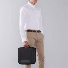 Carpeta de poliuretano de almacenamiento portátil para CD/DVD, capacidad de 400, color negro - Capacidad de 400 - Ver 3