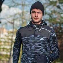 1 件纯色字母印花尼龙户外运动骑行帽，柔软透气运动帽，带护耳，可调节，带刺绣，简约运动帽秋季装 - 運動帽 - 查看 2