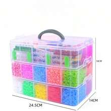 全新彩色松紧带编织礼品套装，各种彩色橡皮筋及零件，适合制作手链、手机带、包带、吊坠，是各种场合和生日的最佳礼物 - 彩色 - 查看 4