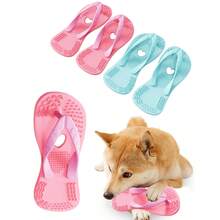 1 件 LIGE 狗玩具咀嚼玩具，狗鞋形状，逼真的咀嚼遥控玩具，缓解无聊并促进幼犬出牙，柔软，有助于牙齿健康，适合小型犬，幼犬出牙玩具 | 有趣的设计 | 耐用的硅胶 - 彩色 - 查看 10