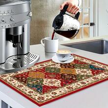 1 Tấm Thảm Lau Chùi Bát Đĩa Chống Thấm Nước Và Họa Tiết Gạch Hoa Kỳ Cho Quầy Bếp, Trang Trí Tiệc, Tấm Lót Bàn Ăn Siêu Thấm Hút, Có Mặt Sau Bằng Cao Su Chống Trượt, Thảm Nhà Bếp & Gia Đình Đa Năng, Thích Hợp Cho Máy Pha Cà Phê, Thảm Lau Chùi Bát & Giá Để Bát Đĩa - nhiều màu - Xem 7