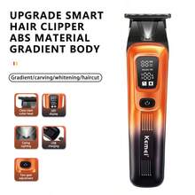 Kemei KM-037 Cordless Barber Hair Clippers For Men Professional,R TYPE BLADE,2 Speed,LED Display,Beard Hair Trimmer For Men,Men Barber Hair Clippers,Hair Cutting Tools Kit,Electric Razor Beard Shavers Gift For Men,USB Type-C - Multicolor - View 5