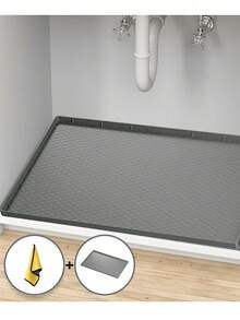 柔性硅胶水槽垫 - 防水防滴厨房/浴室垫，用于保护台面免受刮擦、吸收溢出物并易于清洁 | 防滑耐用表面盖，可用洗碗机清洗，适合租房者和房主（附赠厨房抹布） - 彩色 - 查看 6