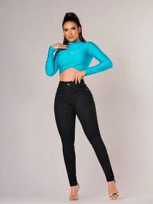 SHOPLE Women's Shapewear Pants Lift And Lift The Butt Original Launch A5 - Màu xanh lam - Xem 4
