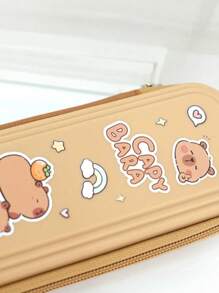 Large Capacity Cute Capybara Pencil Case, Children's Stationery Bag Stress Relief Pencil Box, School Supplies,Back To School