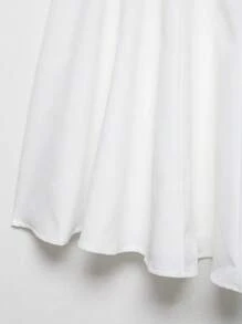 Vestito corto con balze senza maniche, stile swing, per donna primavera, marchio DEEKA
