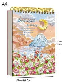 Libreta de bocetos con tapa dura artística, libro de bocetos para dibujo 16K, útiles escolares, de vuelta al colegio