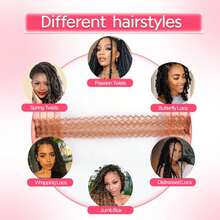 Cuban Twist Hair 18 Inch 8 Packs Pre Fluffed Marley Twist Braiding Hair Pre Stretched Wrapping Hair For Soft Locs Hair Extensions (18 Inch,8Pack,#30) - #30 - View 6